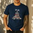 I'm Ok Read Book Reading Nerd Librarian Teacher School Men's Casual T-Shirt Navy