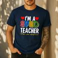 I'm A SPED Teacher Special Education Teacher Men's Casual T-Shirt Navy I'm A SPED Teacher Special Education Teacher Men's Casual T-Shirt Navy