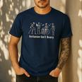 Inclusion Isn't Scary Skeleton Halloween Sped Teacher Premium Tri-Blend Men's Casual T-Shirt Navy Inclusion Isn't Scary Skeleton Halloween Sped Teacher Premium Tri-Blend Men's Casual T-Shirt Navy