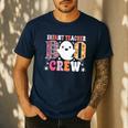Infant Teacher Boo Crew Halloween Costume Men's Casual T-Shirt Navy Infant Teacher Boo Crew Halloween Costume Men's Casual T-Shirt Navy
