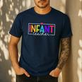 Infant Teacher Daycare Provider Childcare Teacher Men's Casual T-Shirt Navy Infant Teacher Daycare Provider Childcare Teacher Men's Casual T-Shirt Navy