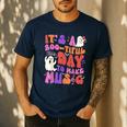It's a Bootiful Day To Make Music Halloween Music Teacher Men's Casual T-Shirt Navy