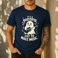 It's A Bootiful Day To Make Music Halloween Music Teacher Men's Casual T-Shirt Navy It's A Bootiful Day To Make Music Halloween Music Teacher Men's Casual T-Shirt Navy