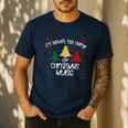 It's Never Too Early For Christmas Music Teacher Men's Casual T-Shirt Navy It's Never Too Early For Christmas Music Teacher Men's Casual T-Shirt Navy