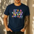 Its A Good Day To Run And Play PE Teacher Must Have Men's Casual T-Shirt Navy