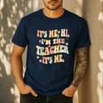 It's Me Hi I'm The Teacher It's Me Groovy Teacher Men's Casual T-Shirt Navy It's Me Hi I'm The Teacher It's Me Groovy Teacher Men's Casual T-Shirt Navy
