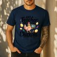 Just a Teacher Who Loves Chickens Chicken Farm Animal Lover Men's Casual T-Shirt Navy Just a Teacher Who Loves Chickens Chicken Farm Animal Lover Men's Casual T-Shirt Navy