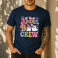 Kinder Boo Crew Kindergarten Teacher Student Halloween Men's Casual T-Shirt Navy