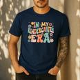 In My Kindergarten Era Retro Back To School Teacher Student Men's Casual T-Shirt Navy In My Kindergarten Era Retro Back To School Teacher Student Men's Casual T-Shirt Navy