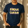 Kindergarten Pencil First Day Of School Teacher Toddler Kids Men's Casual T-Shirt Navy