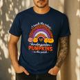 Kindergarten Teacher Pumpkin Patch Cute Men's Casual T-Shirt Navy Kindergarten Teacher Pumpkin Patch Cute Men's Casual T-Shirt Navy