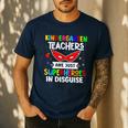 Kindergarten Teachers Are Just Superheroes In Disguise Men's Casual T-Shirt Navy Kindergarten Teachers Are Just Superheroes In Disguise Men's Casual T-Shirt Navy