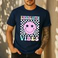 Kindergarten Vibes First Day Of School Kindergarten Teacher Men's Casual T-Shirt Navy Kindergarten Vibes First Day Of School Kindergarten Teacher Men's Casual T-Shirt Navy