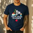 Koalafied Teacher Proud School Teacher Koala Cute T-Shirt Men's Casual T-Shirt Navy