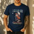 Let's Eat Kids Grammar Werewolf Halloween Teacher Men's Casual T-Shirt Navy Let's Eat Kids Grammar Werewolf Halloween Teacher Men's Casual T-Shirt Navy