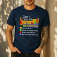 Can I Lick It Periodic Table Chemistry Teachers Men's Casual T-Shirt Navy