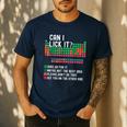 Can I Lick It Periodic Table Science Teacher Chemistry Men's Casual T-Shirt Navy Can I Lick It Periodic Table Science Teacher Chemistry Men's Casual T-Shirt Navy