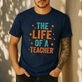 The Life Of A Teacher Men's Casual T-Shirt Navy