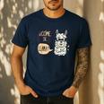 Llama Shirt English Teacher School Student ESL Joke Men's Casual T-Shirt Navy Llama Shirt English Teacher School Student ESL Joke Men's Casual T-Shirt Navy