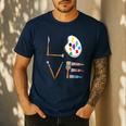 Love Art For Artist Art Teacher Men's Casual T-Shirt Navy Love Art For Artist Art Teacher Men's Casual T-Shirt Navy