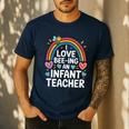 I Love Bee-Ing An Infant Teacher Toddler Teaching Men's Casual T-Shirt Navy