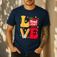 Love Headstart Head Start Teachers First Day Of School Men's Casual T-Shirt Navy Love Headstart Head Start Teachers First Day Of School Men's Casual T-Shirt Navy