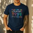 I Love My Job For All The Little Reasons Teacher Men's Casual T-Shirt Navy