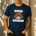 I Love Math It Makes People Cry Math Teacher Men's Casual T-Shirt Navy I Love Math It Makes People Cry Math Teacher Men's Casual T-Shirt Navy
