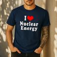 I Love Nuclear Energy School Teacher Men's Casual T-Shirt Navy I Love Nuclear Energy School Teacher Men's Casual T-Shirt Navy