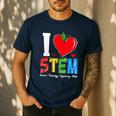 I Love STEM Student Teacher 1st Day Of School Back To School Men's Casual T-Shirt Navy I Love STEM Student Teacher 1st Day Of School Back To School Men's Casual T-Shirt Navy