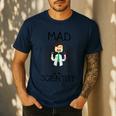 Mad Scientist Shirt Kids Boys Youth Science Teacher Men's Casual T-Shirt Navy