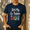 Matching Co-Teacher Best Friend She's My Bestie Work Team Men's Casual T-Shirt Navy Matching Co-Teacher Best Friend She's My Bestie Work Team Men's Casual T-Shirt Navy