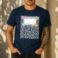 Matching Group Halloween Teacher Composition Book Notebook Men's Casual T-Shirt Navy Matching Group Halloween Teacher Composition Book Notebook Men's Casual T-Shirt Navy