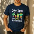 Matching Teacher Back To School School Office Crew Cactus Team School Office Squad Men's Casual T-Shirt Navy Matching Teacher Back To School School Office Crew Cactus Team School Office Squad Men's Casual T-Shirt Navy