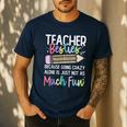 Matching Teachers Last Day Of School Teacher Besties Men's Casual T-Shirt Navy Matching Teachers Last Day Of School Teacher Besties Men's Casual T-Shirt Navy