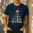 Math Equation Merry Xmas Season Teacher Christmas Tree Men's Casual T-Shirt Navy Math Equation Merry Xmas Season Teacher Christmas Tree Men's Casual T-Shirt Navy