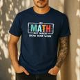 Math Teacher Do Math Not Magic Show Your Work Men's Casual T-Shirt Navy