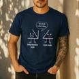 Math Teacher Tee Complimentary Acute Angle T-Shirt Men's Casual T-Shirt Navy