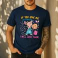 Mouse Teacher If You Give Me A Student I Will Love Them Men's Casual T-Shirt Navy