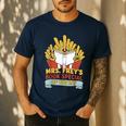 Mrs Frey Book Special Reading Elementary Teacher Men's Casual T-Shirt Navy