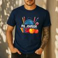 Ms Johnson Personalized Name Back To School Teacher For Men Women Kids Men's Casual T-Shirt Navy