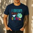 Multilingual Teacher In Dos Idiomas Linguist Language Men's Casual T-Shirt Navy
