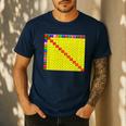 Multiplication Table Chart Math Shirt Teacher Student Outfit For Men Women Girls Kids Men's Casual T-Shirt Navy
