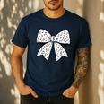 Music Notes Coquette Bow Music Teacher School Musician Band Men's Casual T-Shirt Navy Music Notes Coquette Bow Music Teacher School Musician Band Men's Casual T-Shirt Navy