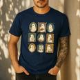 Music Teacher Orchestra Spooky Halloween Ghost Band Men's Casual T-Shirt Navy
