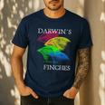 Nerdy Darwin's Finches Evolution Science Biology Teacher Men's Casual T-Shirt Navy Nerdy Darwin's Finches Evolution Science Biology Teacher Men's Casual T-Shirt Navy