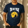Nerdy Trig Or Treat Halloween Costume Math Teacher Men's Casual T-Shirt Navy
