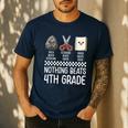 Nothing Beats 4th Grade Back To School Kids Teachers Men's Casual T-Shirt Navy