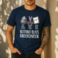 Nothing Beats Kindergarten Back To School Kid Teacher Men's Casual T-Shirt Navy