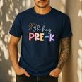 Oh Hey Pre K Student Teacher Happy First Day Back To School Men's Casual T-Shirt Navy Oh Hey Pre K Student Teacher Happy First Day Back To School Men's Casual T-Shirt Navy